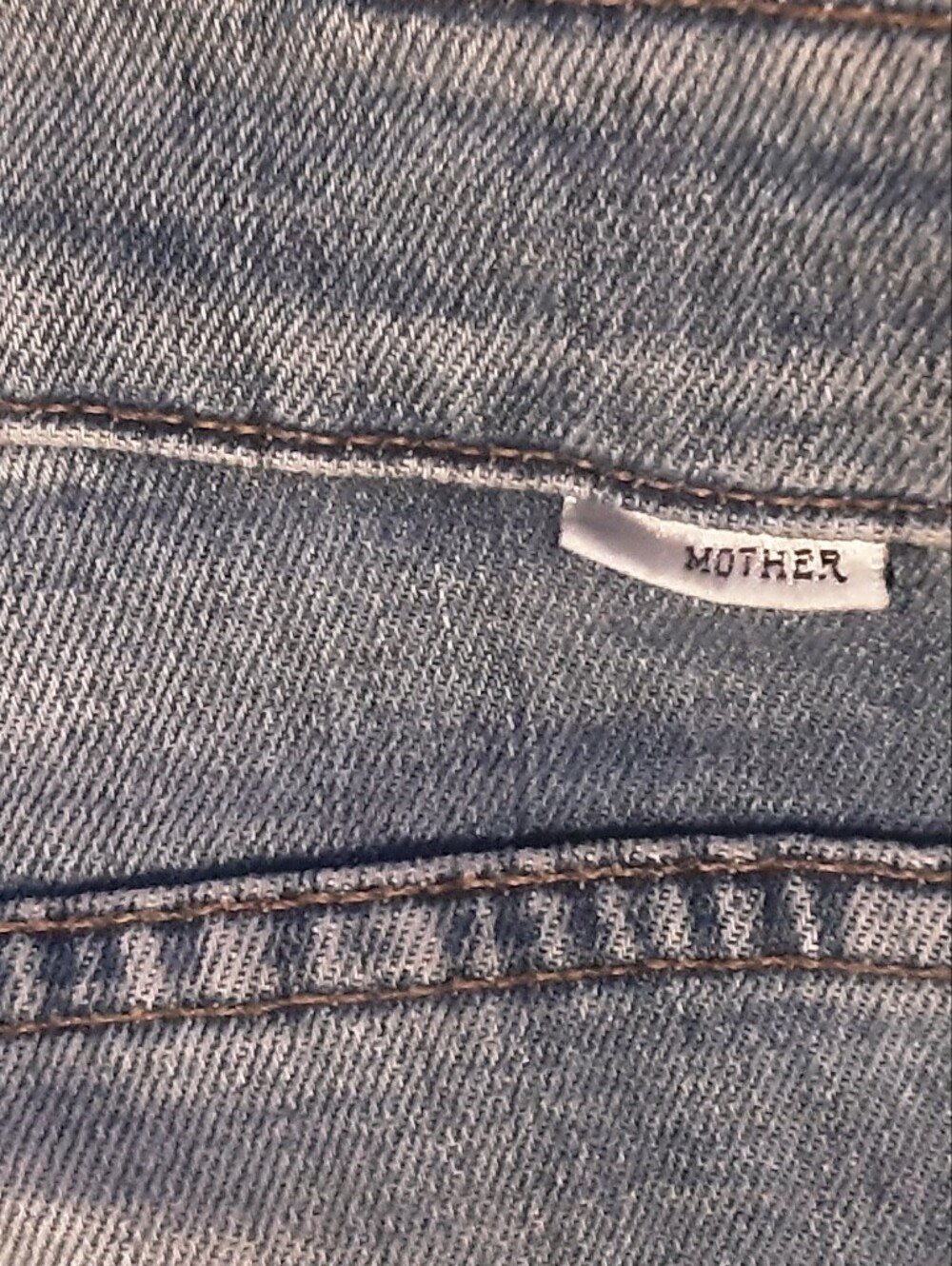 Mother New Lt Blue Jeans, Button Fly, Frayed Edge/ Distressed, Raw Hem 29 - Picture 7 of 10